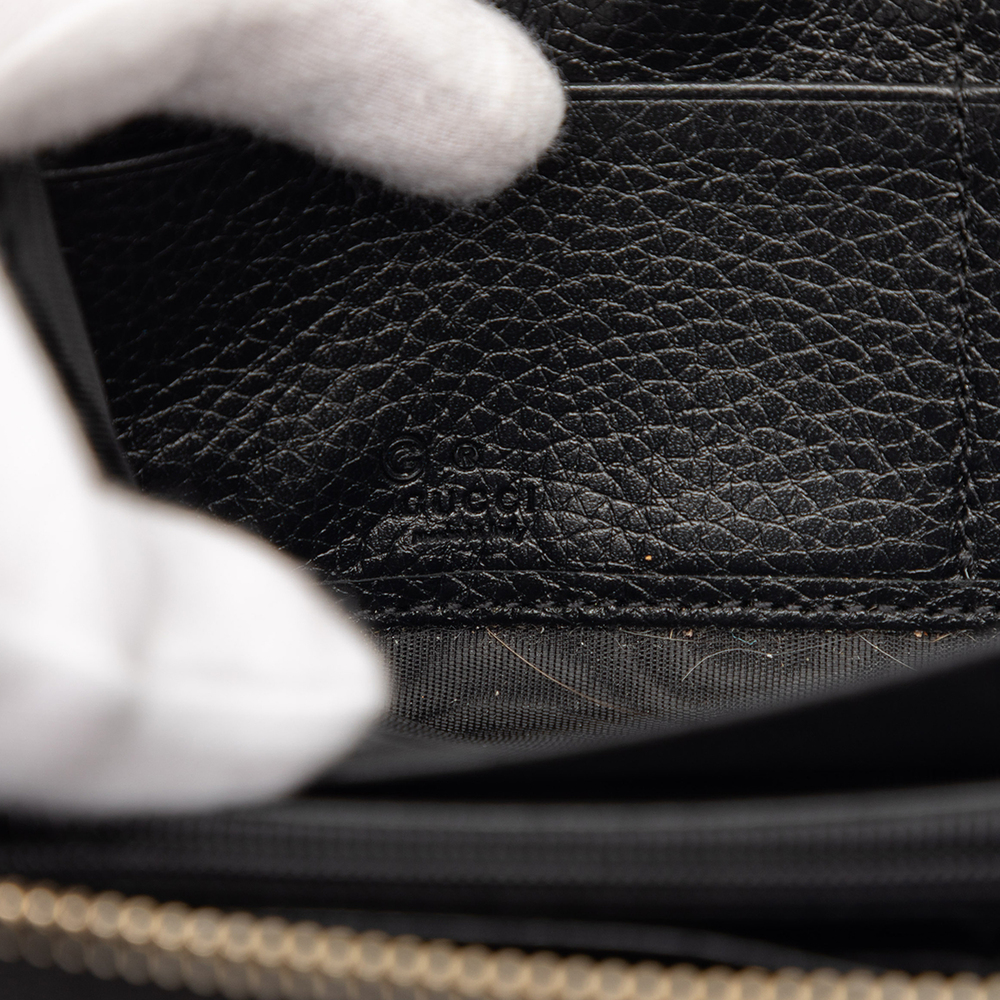 Pre-Loved Gucci Grained Calfskin Soho Zip Around Wallet - Picture 5 of 7